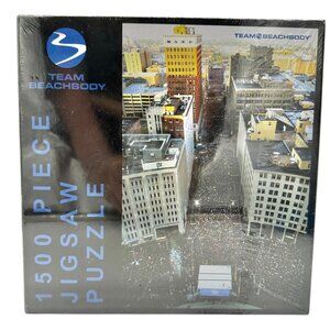 Team Beachbody 1500 Piece Jigsaw Puzzle Featuring Cityscape Design Adults Teens